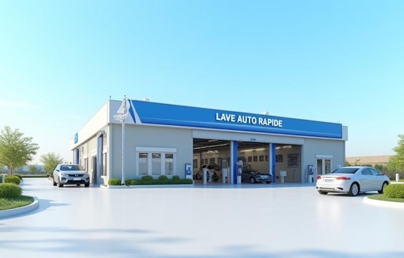 Vue extérieure du site de Lave Auto Rapide